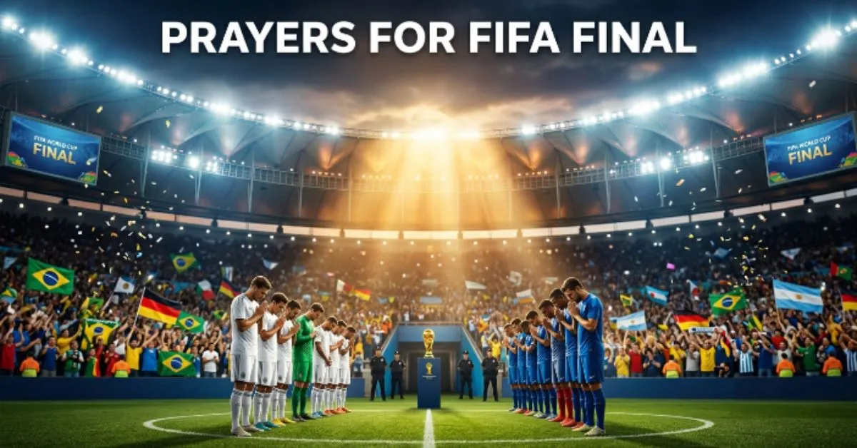 Prayers for FIFA Final