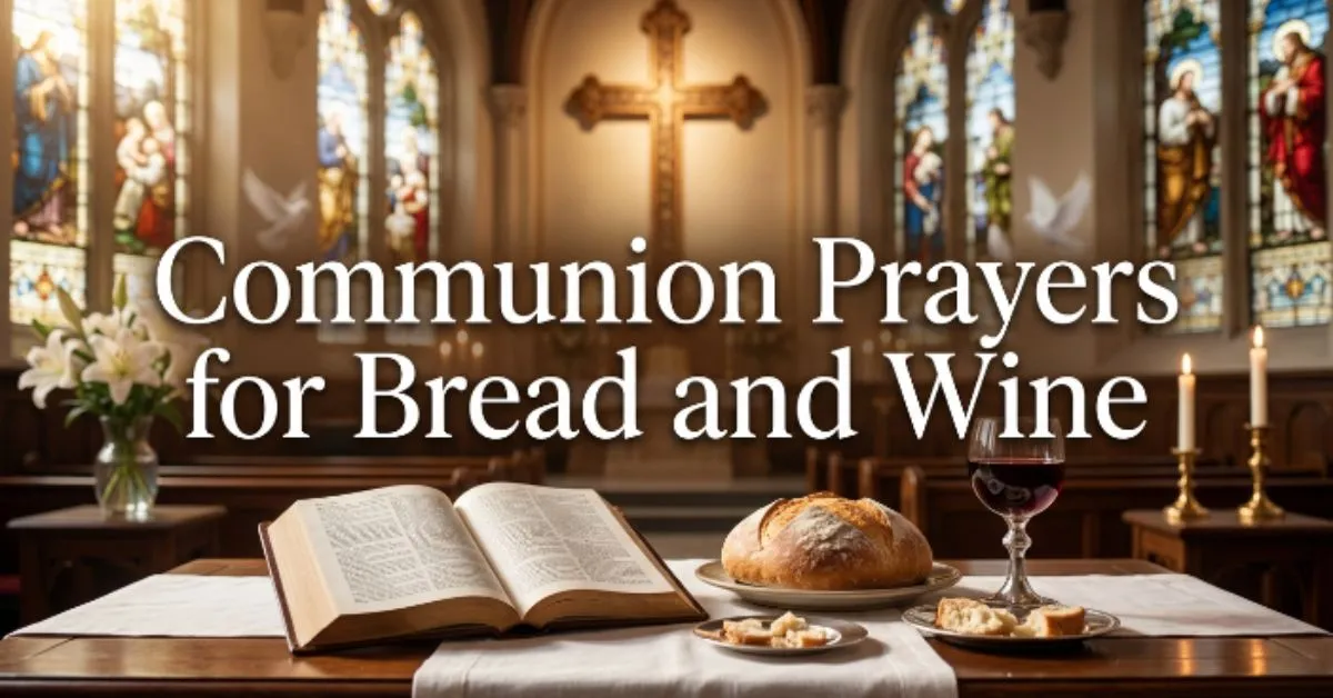 Communion Prayers for Bread and Wine