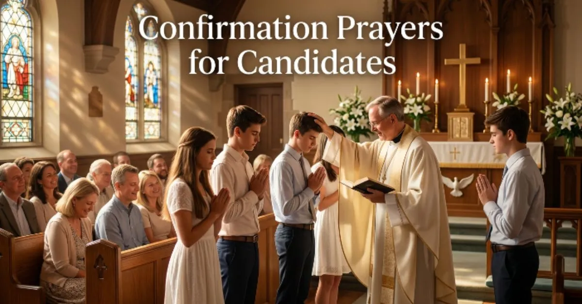 Confirmation Prayers for Candidates