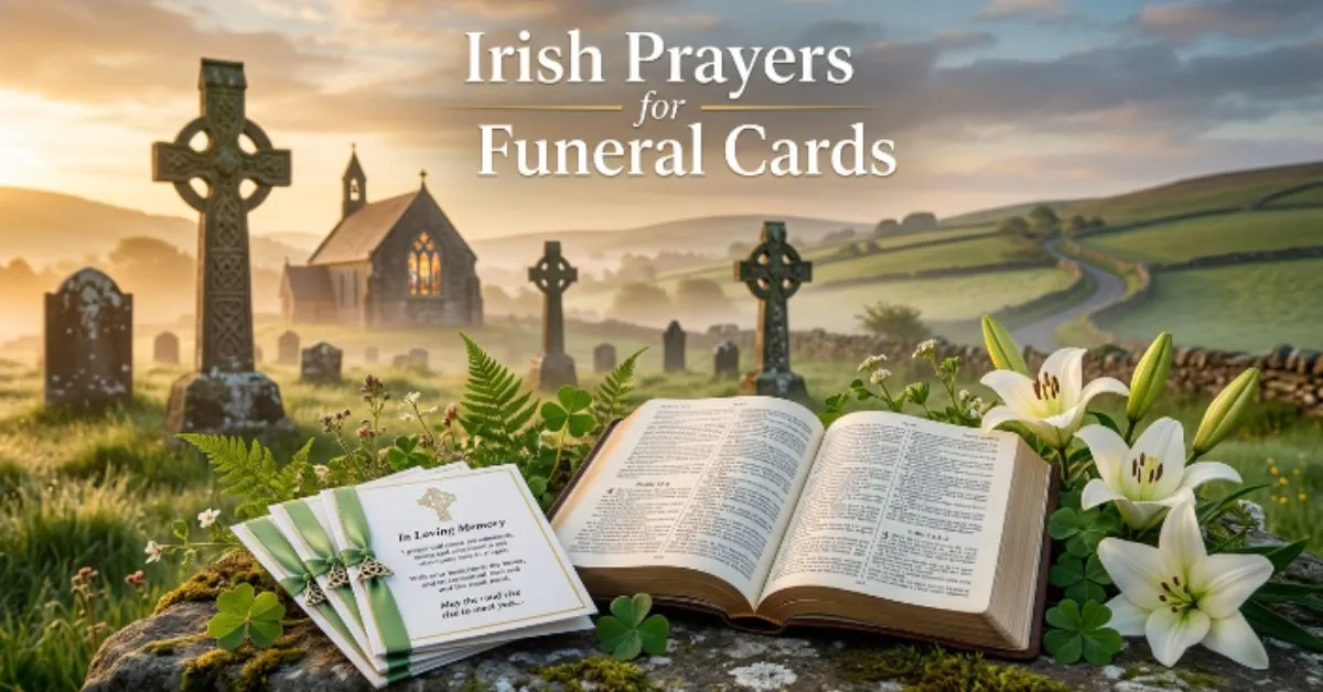Irish Prayers for Funeral Cards