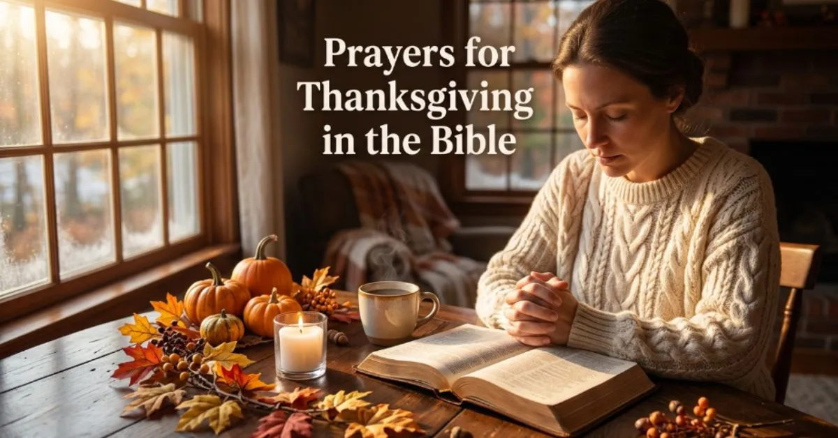 Prayers for Thanksgiving in the Bible