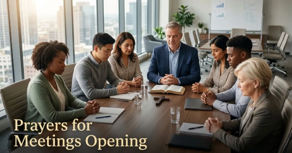 Prayers for Meetings Opening