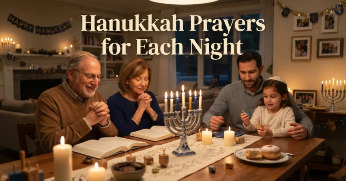 Hanukkah Prayers for Each Night