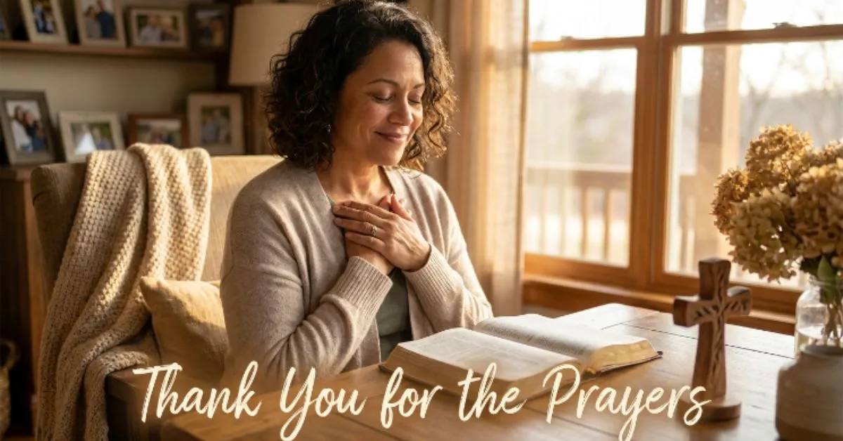 Thank You for the Prayers